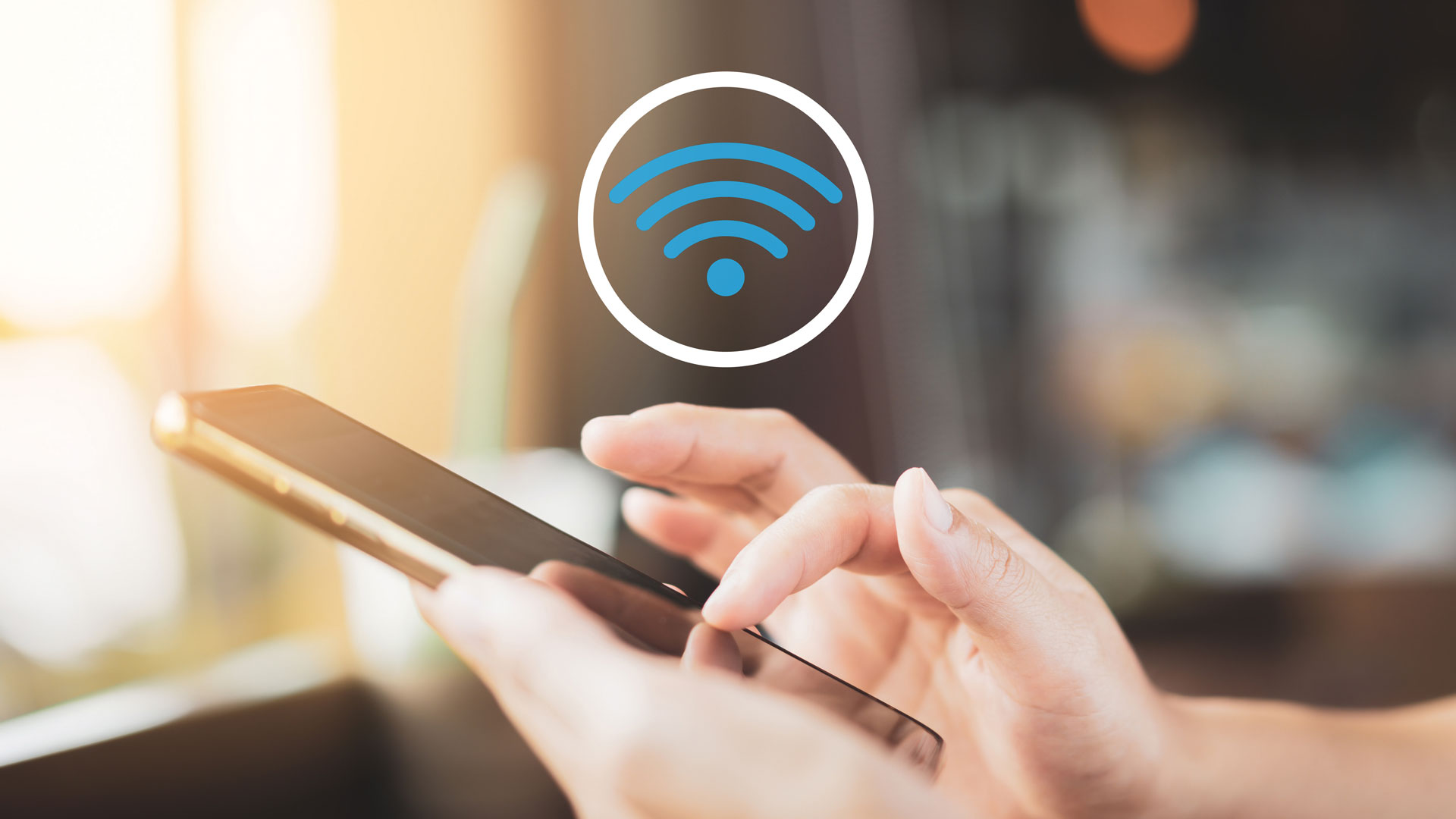 Laundromat free WiFi marketing